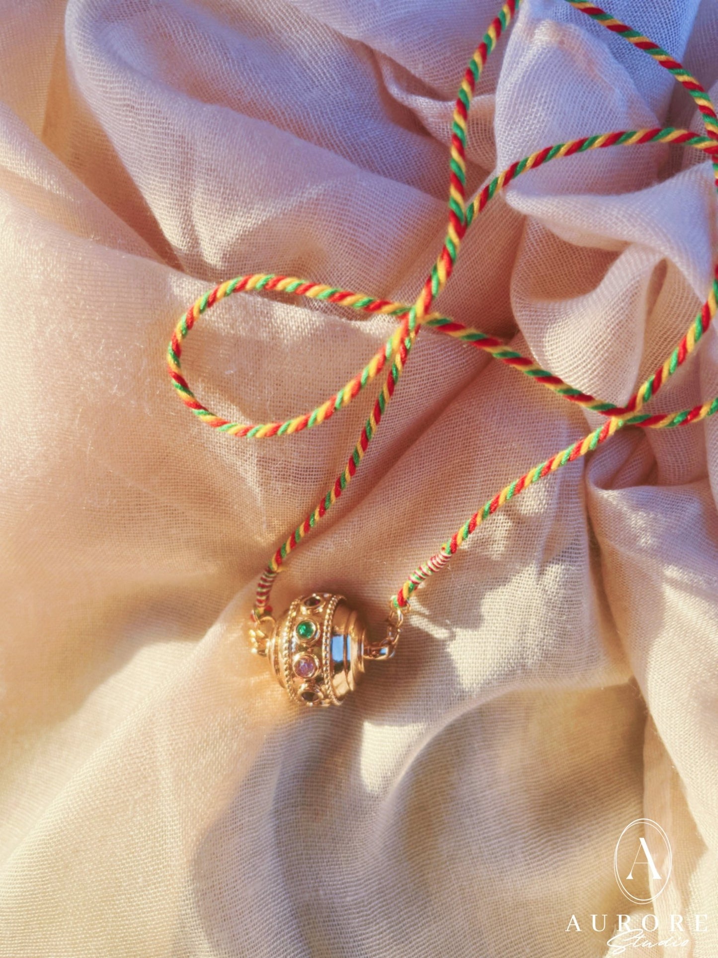 Collier Collection Cercle Motee Plaqué Or - Aurore Studio