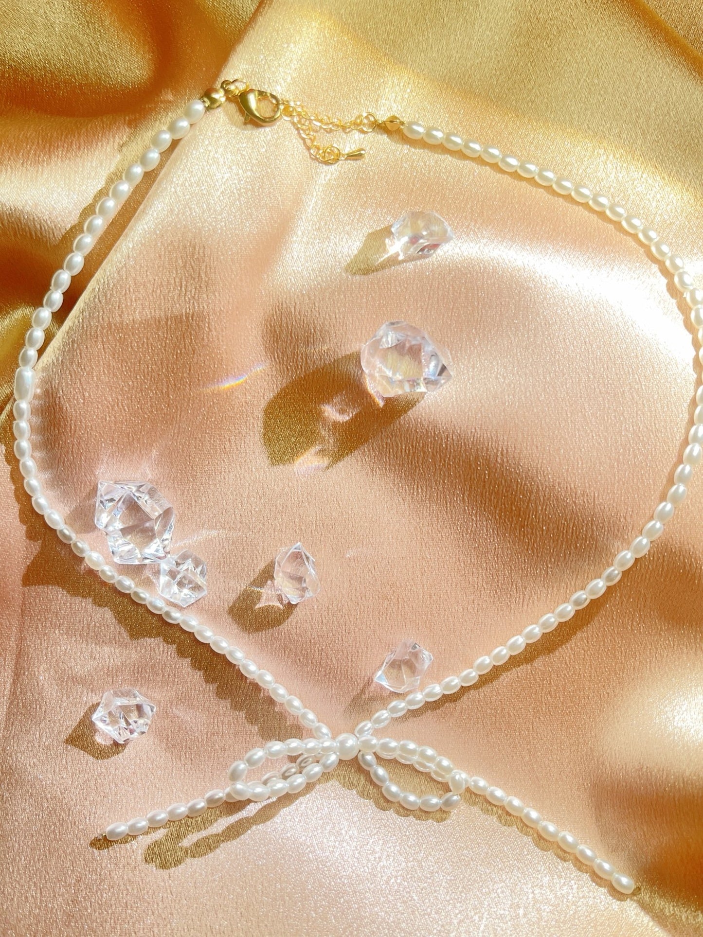 Collier Nœud de Papillon en Perles - Aurore Studio