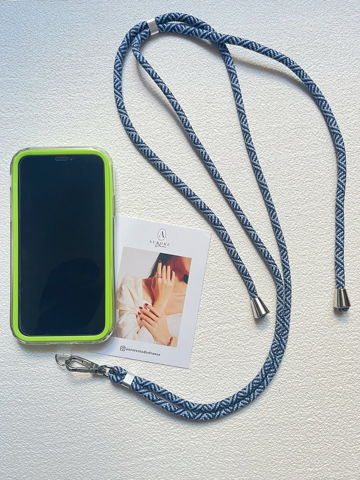 Lanière de Téléphone Universelle Réglable | Cordon Résistant 6mm en 12 Couleurs - Aurore Studio