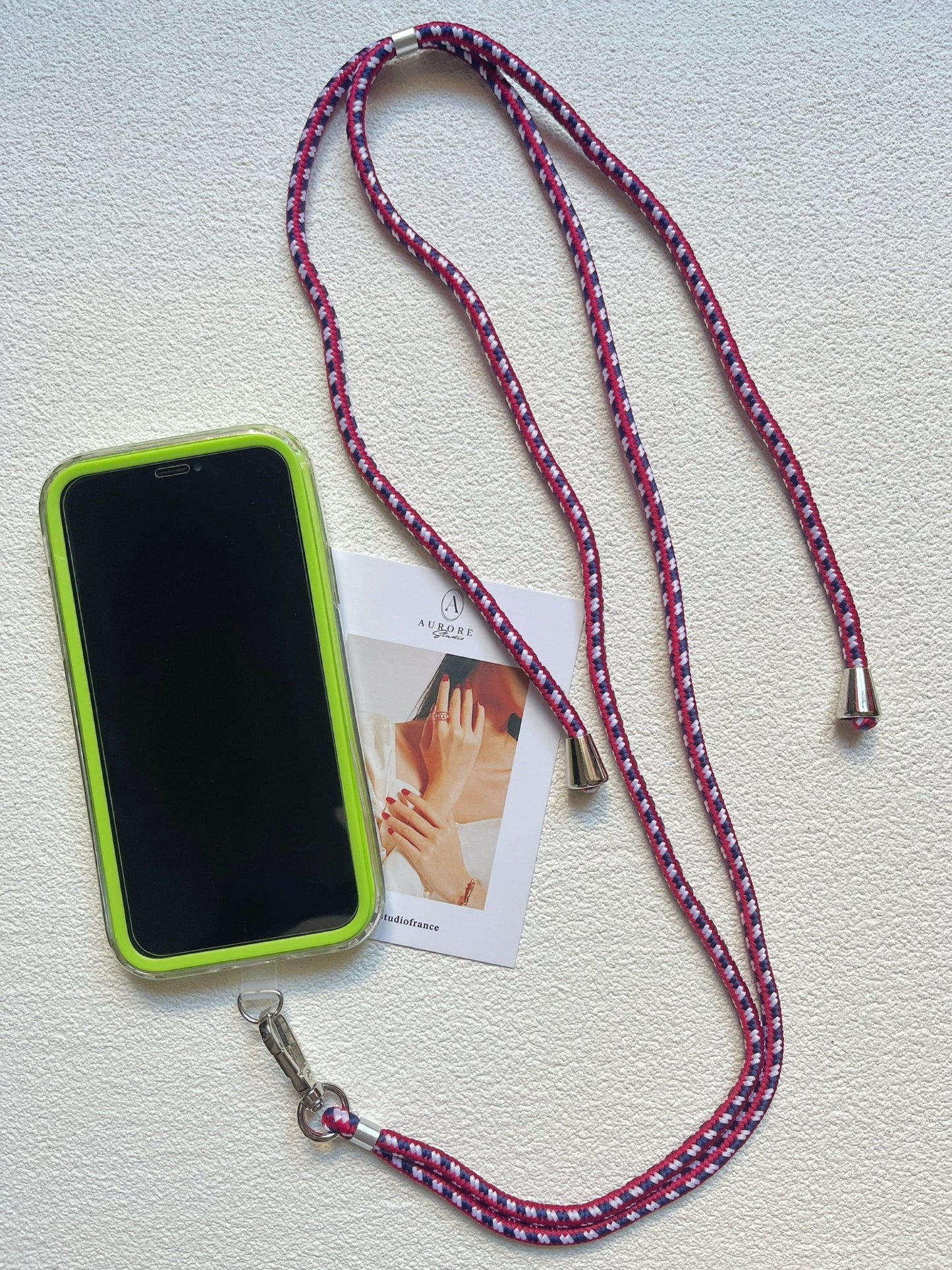 Lanière de Téléphone Universelle Réglable | Cordon Résistant 6mm en 12 Couleurs - Aurore Studio