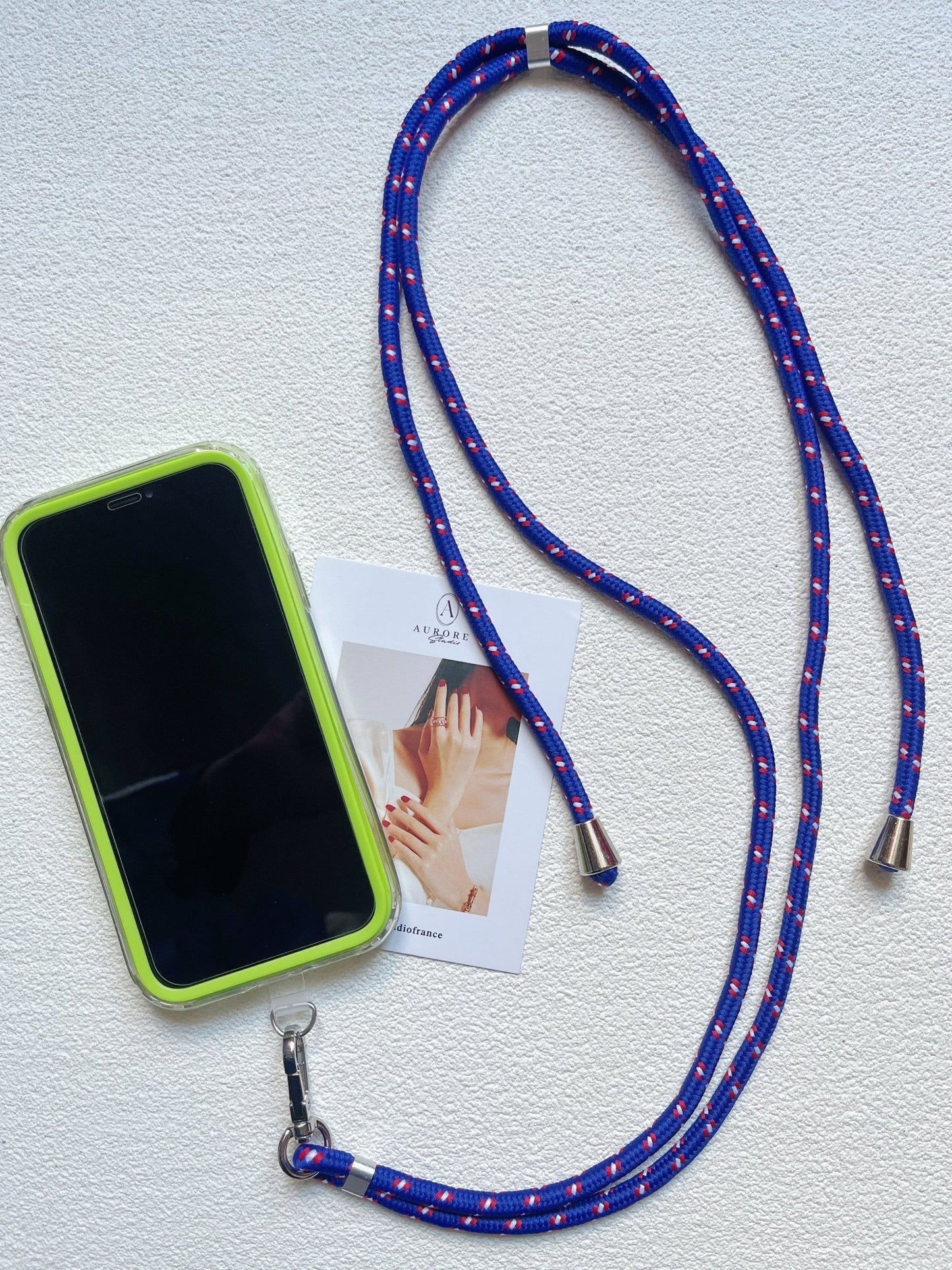 Lanière de Téléphone Universelle Réglable | Cordon Résistant 6mm en 12 Couleurs - Aurore Studio