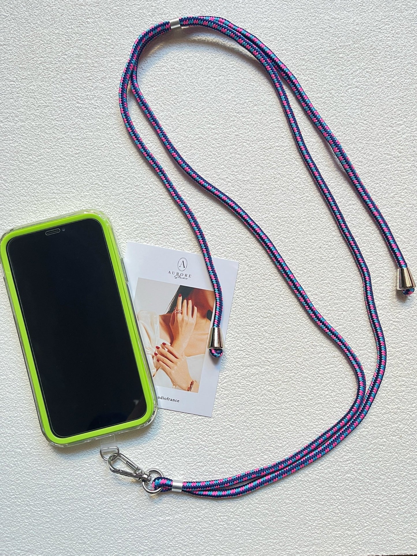 Lanière de Téléphone Universelle Réglable | Cordon Résistant 6mm en 12 Couleurs - Aurore Studio