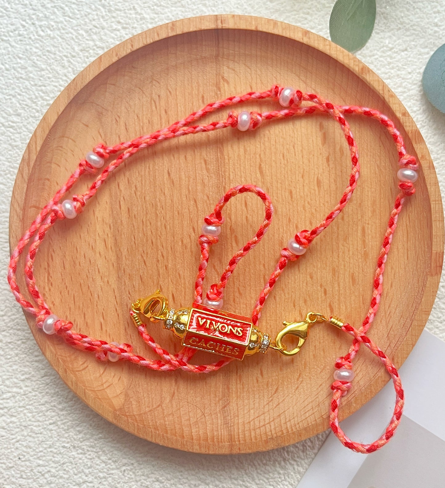 Collier Locket Talisman – Cordon Tressé Fait Main - Bijou de Protection-Collier cordon