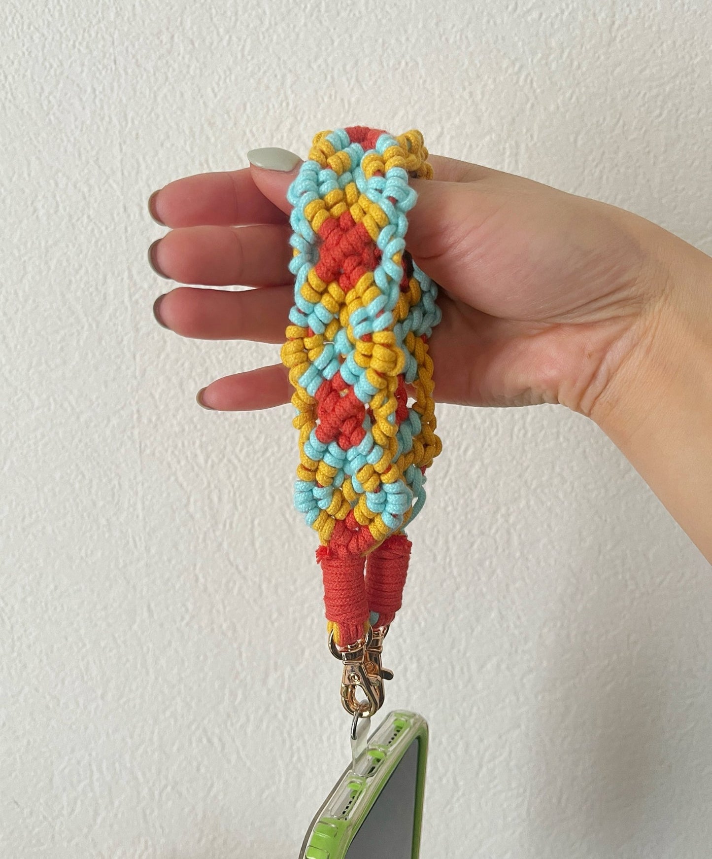 Lanière de Téléphone Tressée à la Main – Sangle Amovible, Style Vintage et Résistant - Aurore Studio