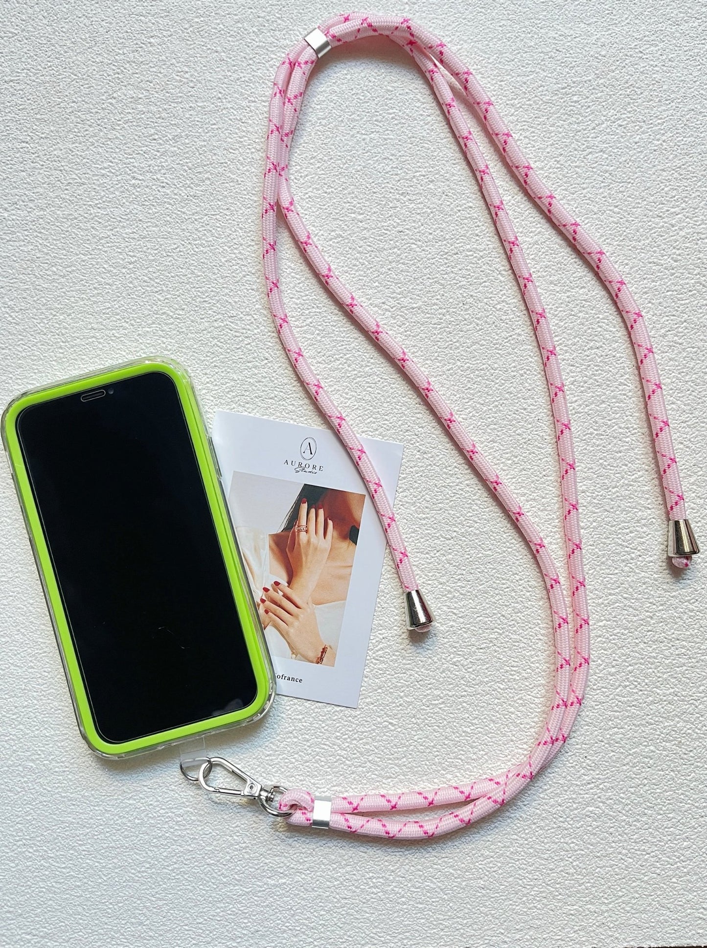 Lanière de Téléphone Universelle Réglable | Cordon Résistant 6mm en 12 Couleurs - Aurore Studio