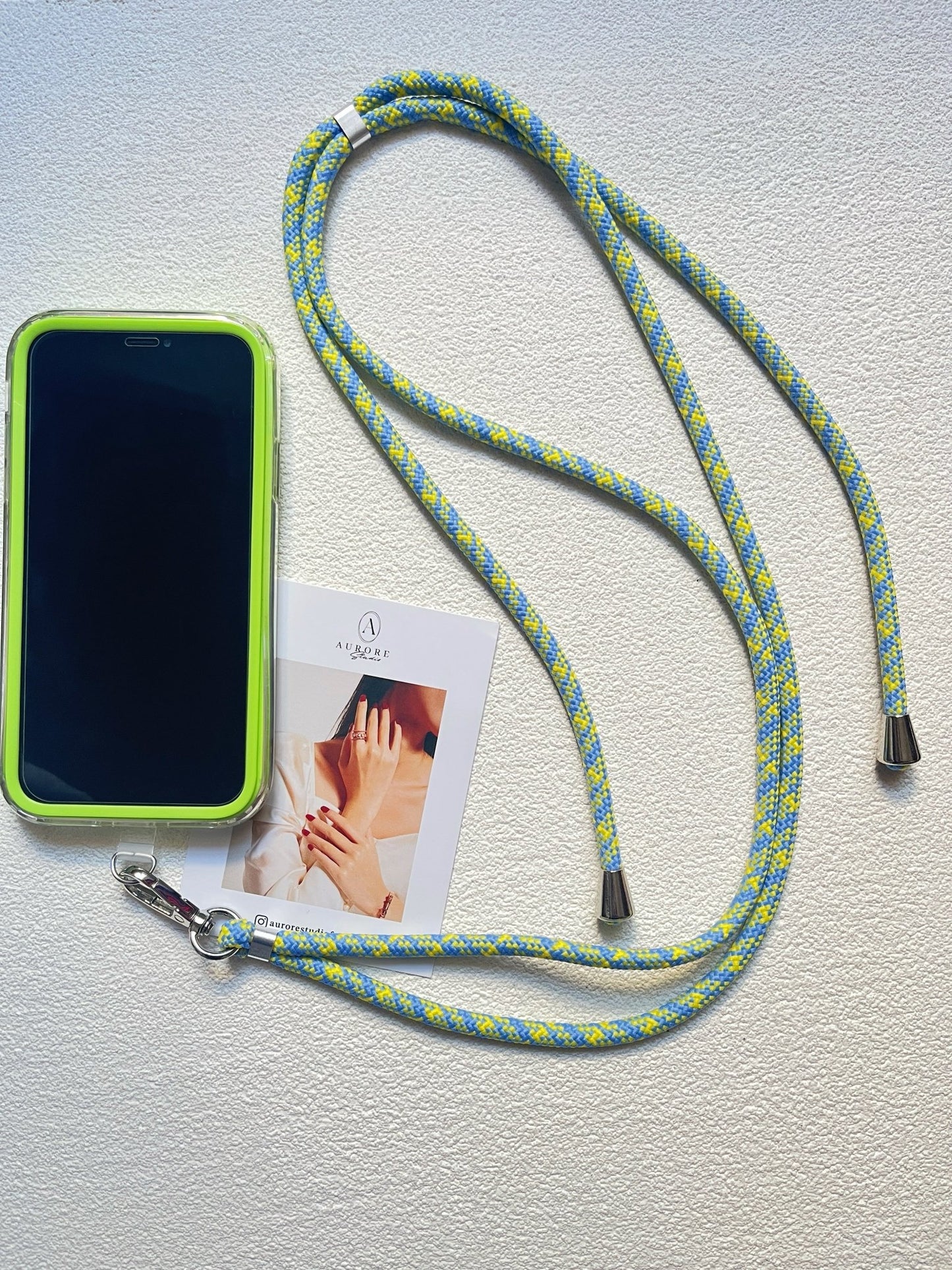 Lanière de Téléphone Universelle Réglable | Cordon Résistant 6mm en 12 Couleurs - Aurore Studio