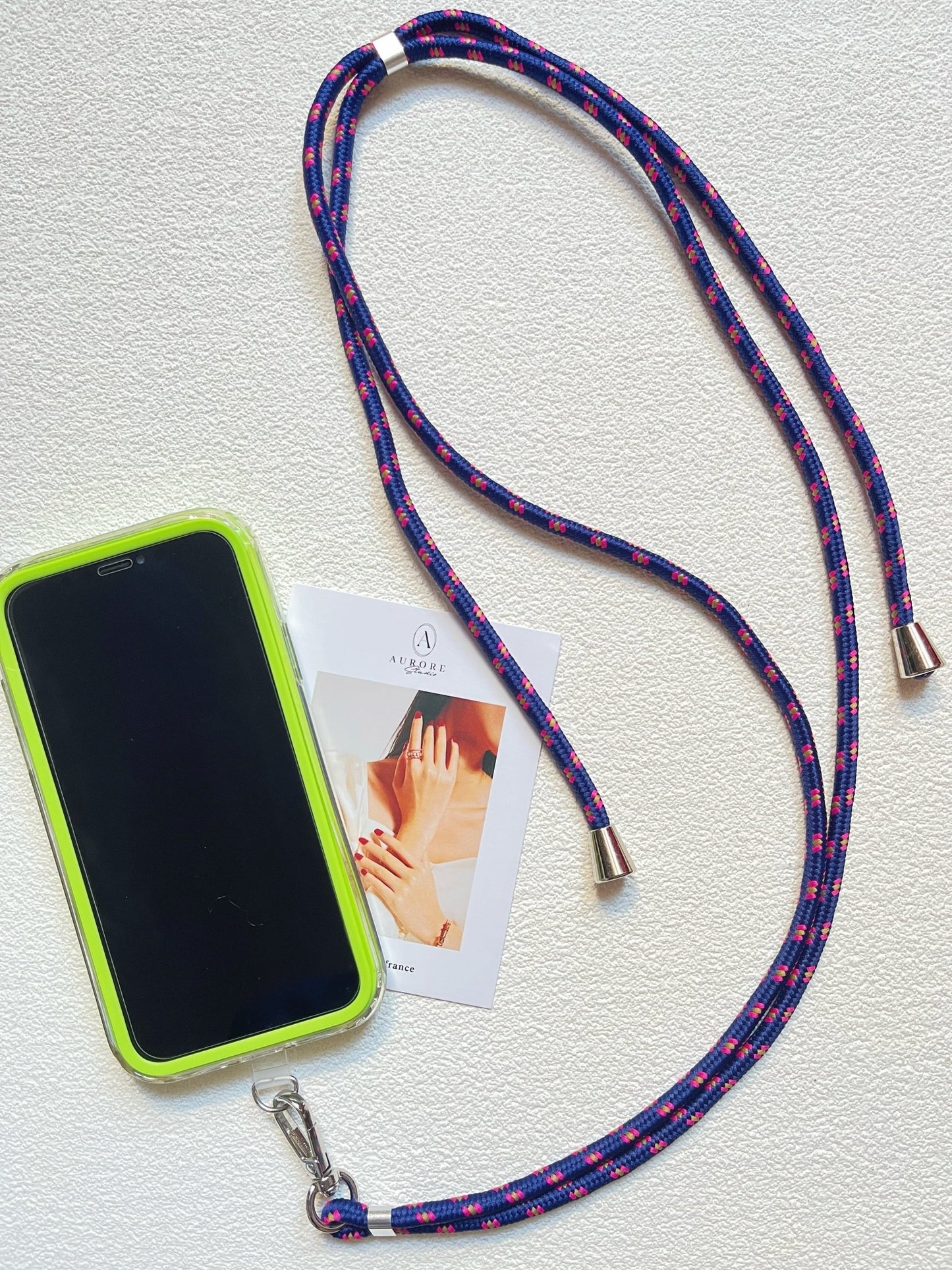 Lanière de Téléphone Universelle Réglable | Cordon Résistant 6mm en 12 Couleurs - Aurore Studio
