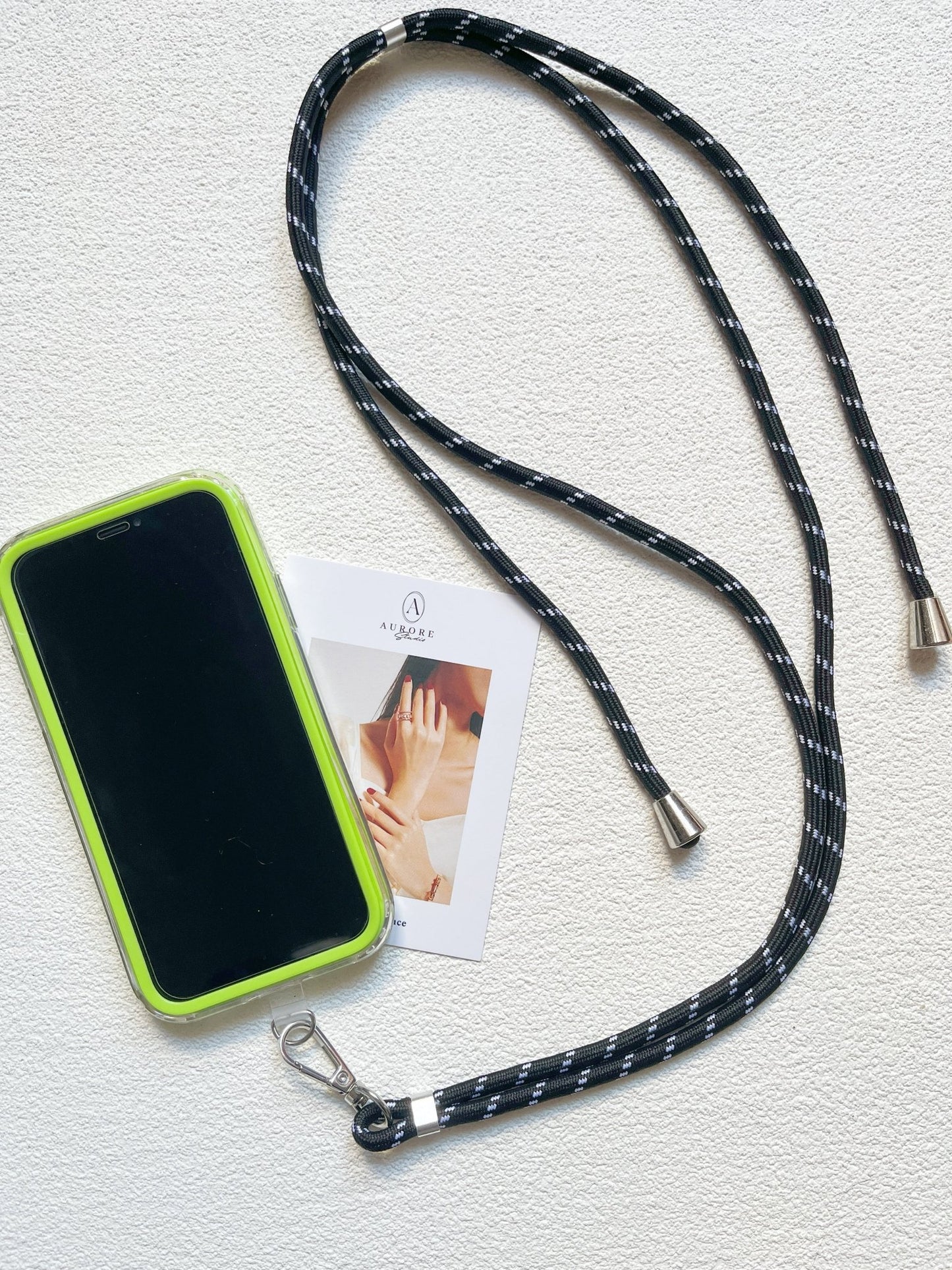 Lanière de Téléphone Universelle Réglable | Cordon Résistant 6mm en 12 Couleurs - Aurore Studio