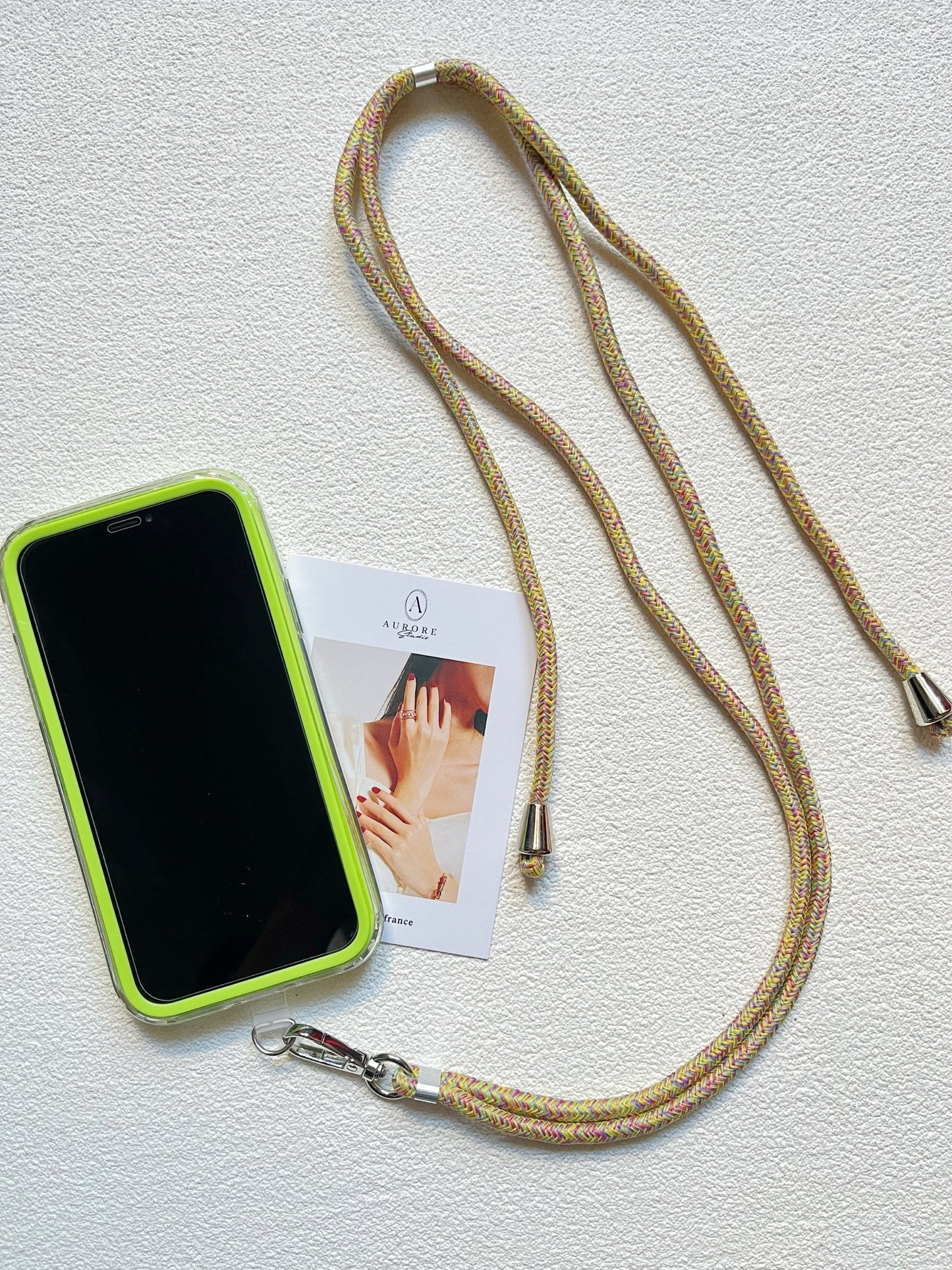 Lanière de Téléphone Universelle Réglable | Cordon Résistant 6mm en 12 Couleurs - Aurore Studio
