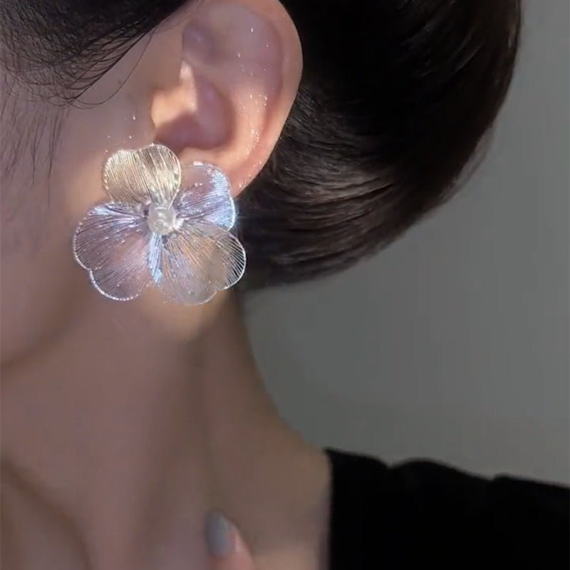 Boucles d'Oreilles Fleur Ajourée - Aurore Studio