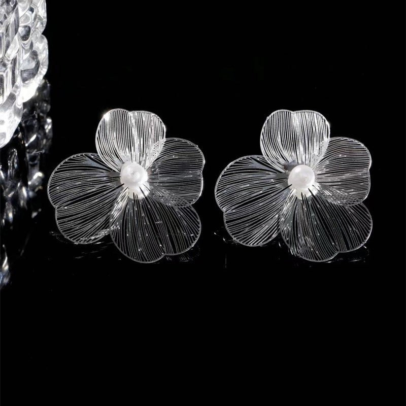 Boucles d'Oreilles Fleur Ajourée - Aurore Studio